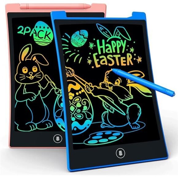 Kids Toys 2 Pack LCD Writing Tablet, Colorful Toddler Drawing Pad Doodle Board - Picture 7 of 7